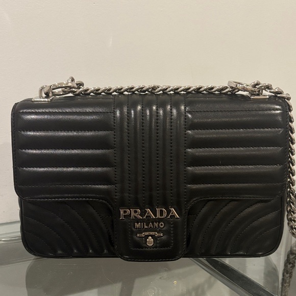 Prada Black Quilted Crossbody Bag - Picture 1 of 13